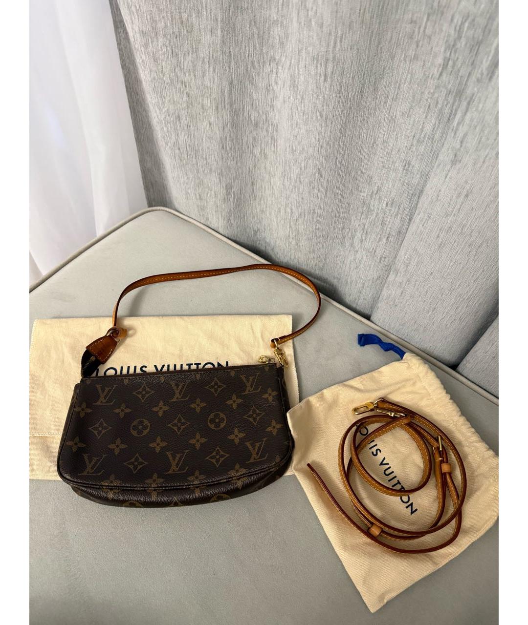 LOUIS VUITTON Коричневая сумка через плечо, фото 8
