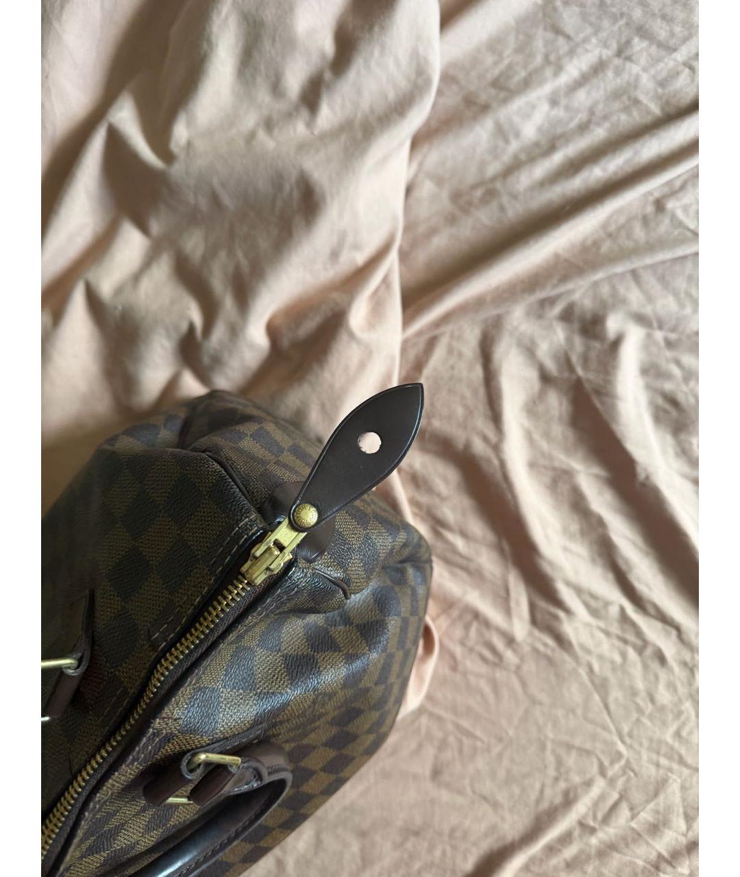 LOUIS VUITTON Коричневая сумка с короткими ручками, фото 5