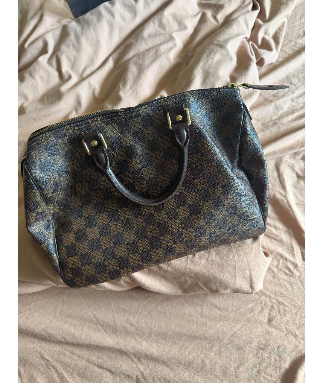 LOUIS VUITTON Коричневая сумка с короткими ручками, фото 7