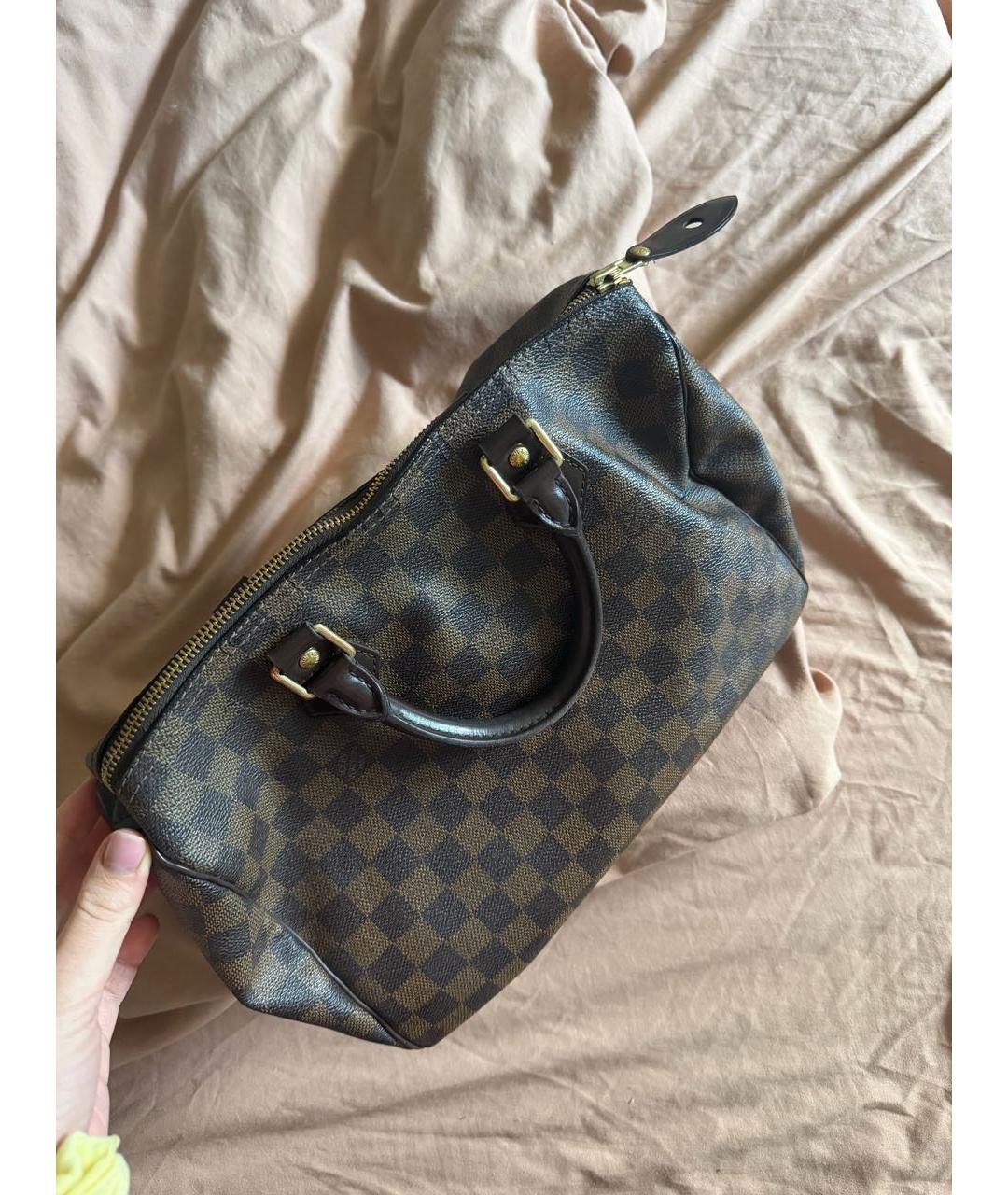 LOUIS VUITTON Коричневая сумка с короткими ручками, фото 2