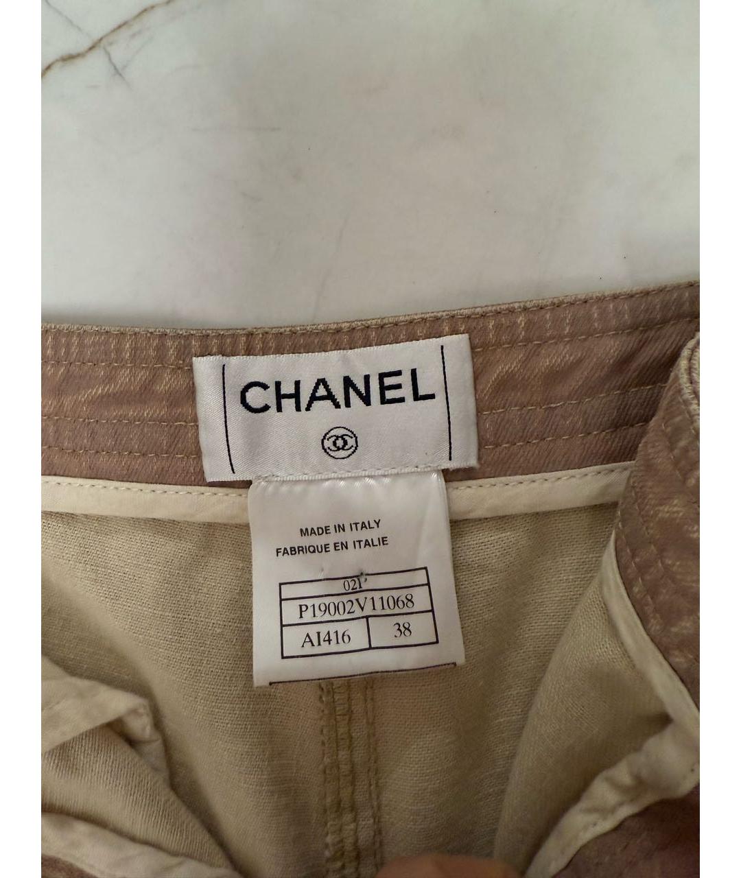 CHANEL Розовый деним костюм с брюками, фото 8