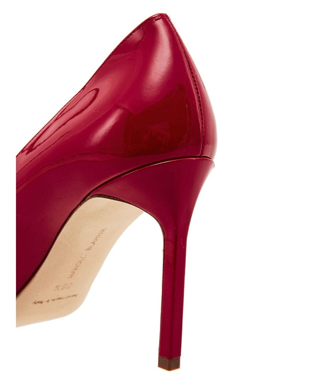 MANOLO BLAHNIK Красные туфли из лакированной кожи, фото 5