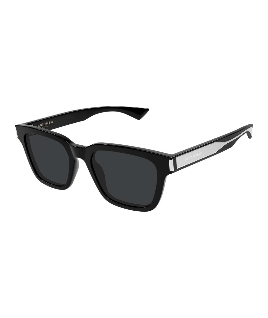 SAINT LAURENT Черные пластиковые солнцезащитные очки, фото 1