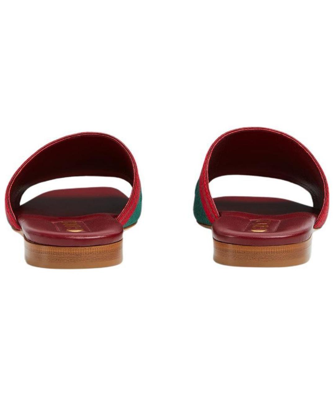 GUCCI Красные шлепанцы, фото 5