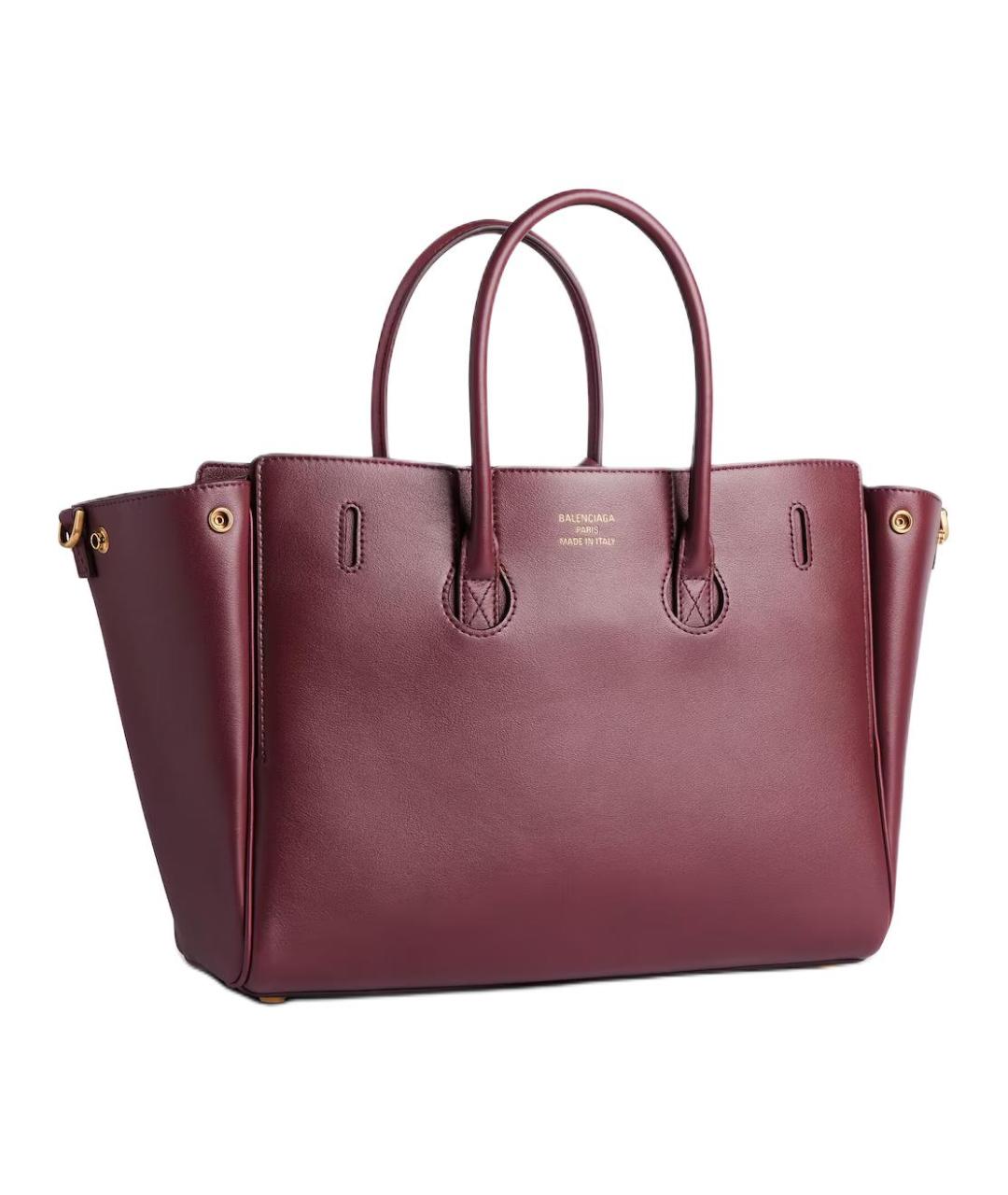 BALENCIAGA Красная кожаная сумка через плечо, фото 3