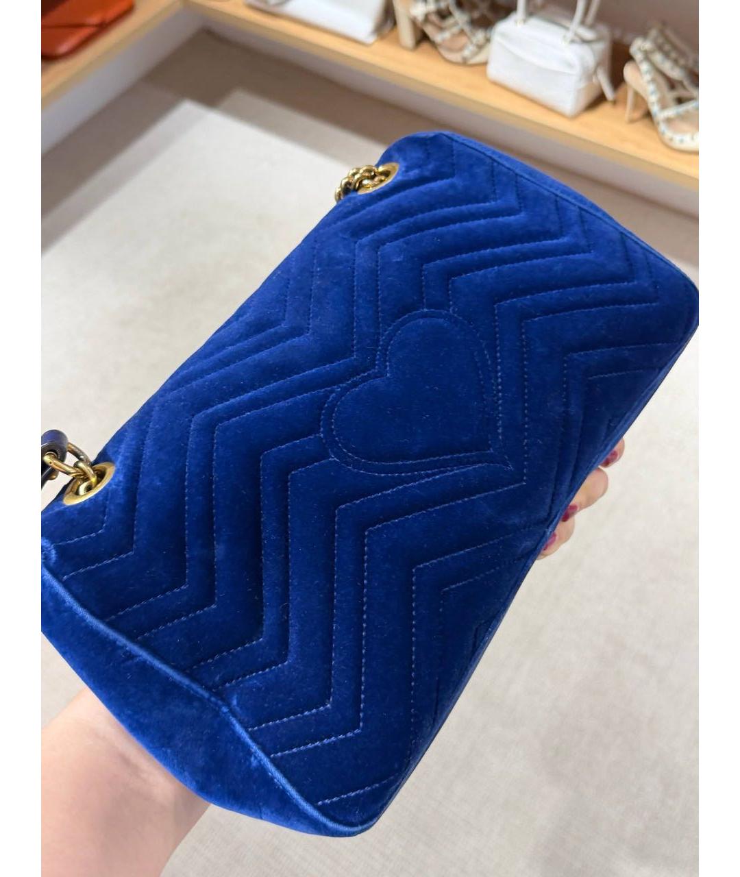 GUCCI Темно-синяя сумка через плечо, фото 4