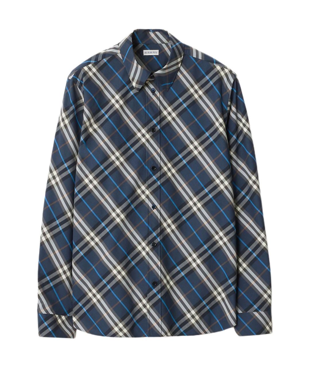 BURBERRY Синяя классическая рубашка, фото 1