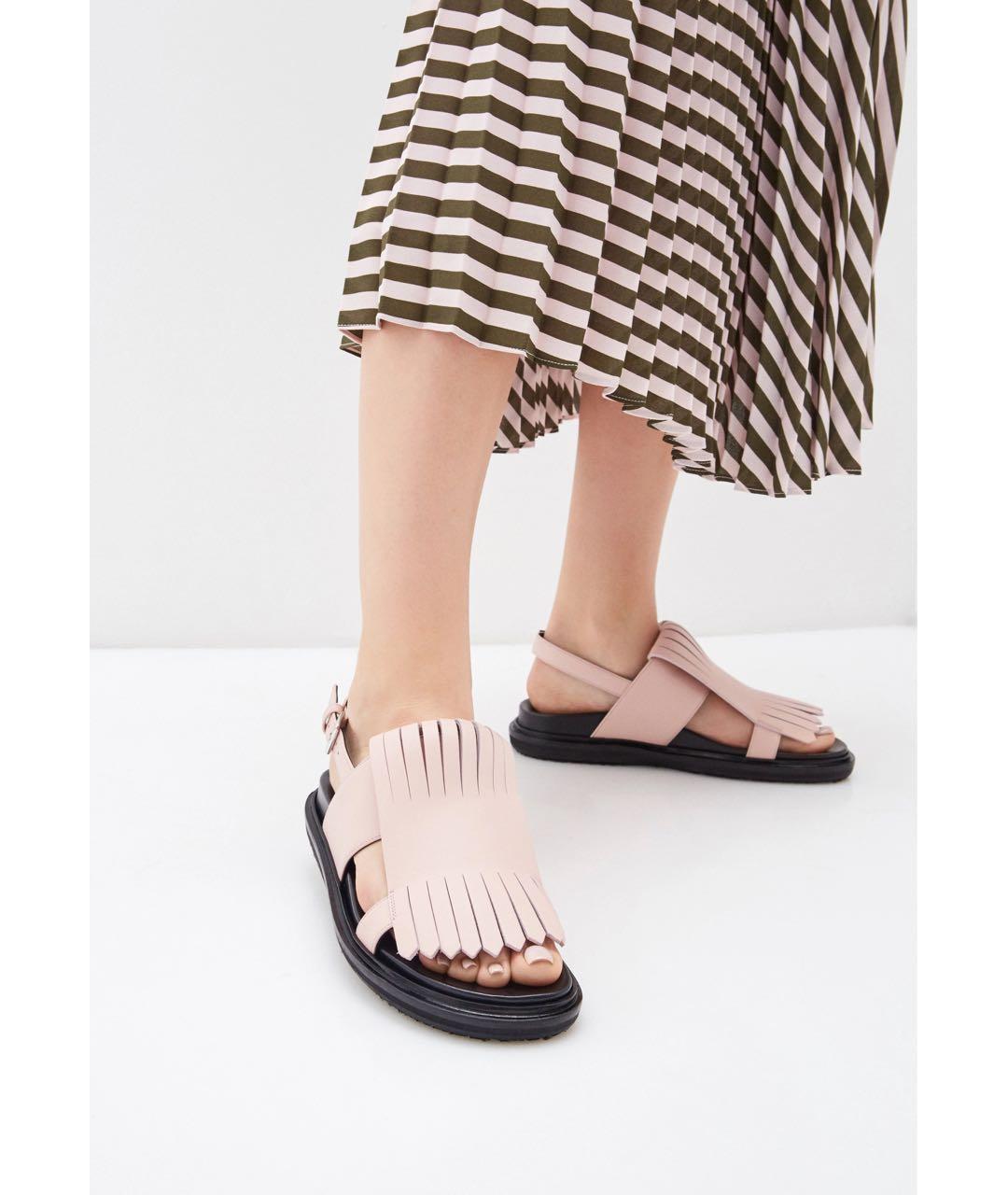 MARNI Фиолетовые сандалии из лакированной кожи, фото 7