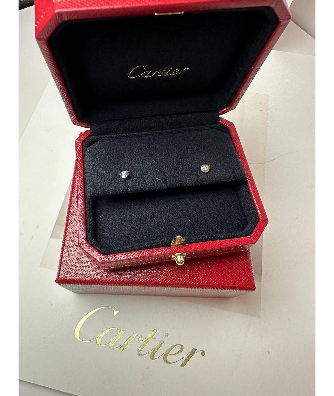CARTIER Серебряные серьги из белого золота, фото 3