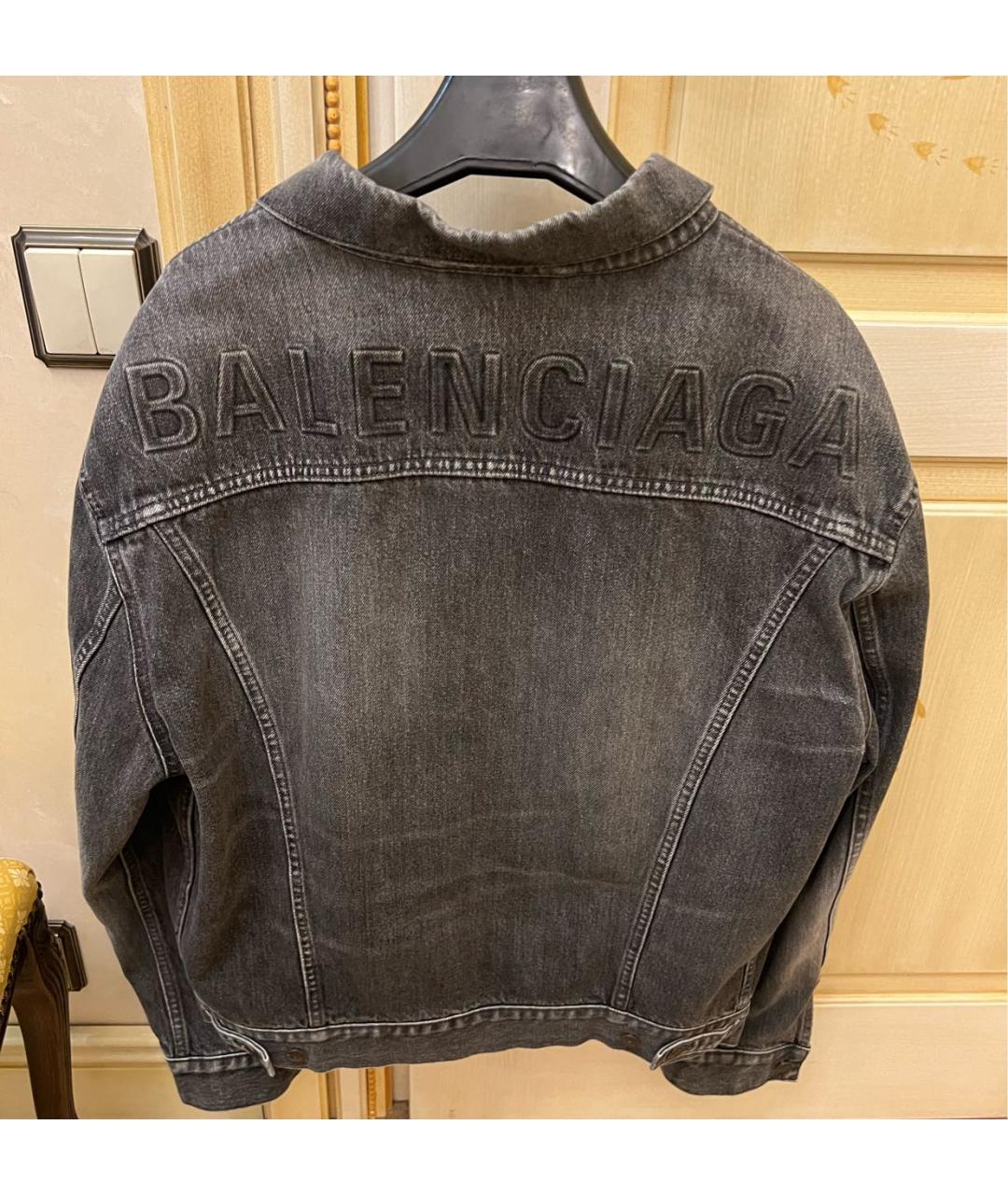 BALENCIAGA Серая деним куртка, фото 5