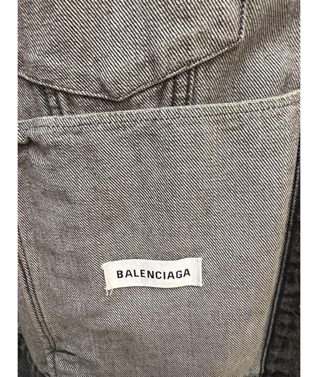 BALENCIAGA Серая деним куртка, фото 3