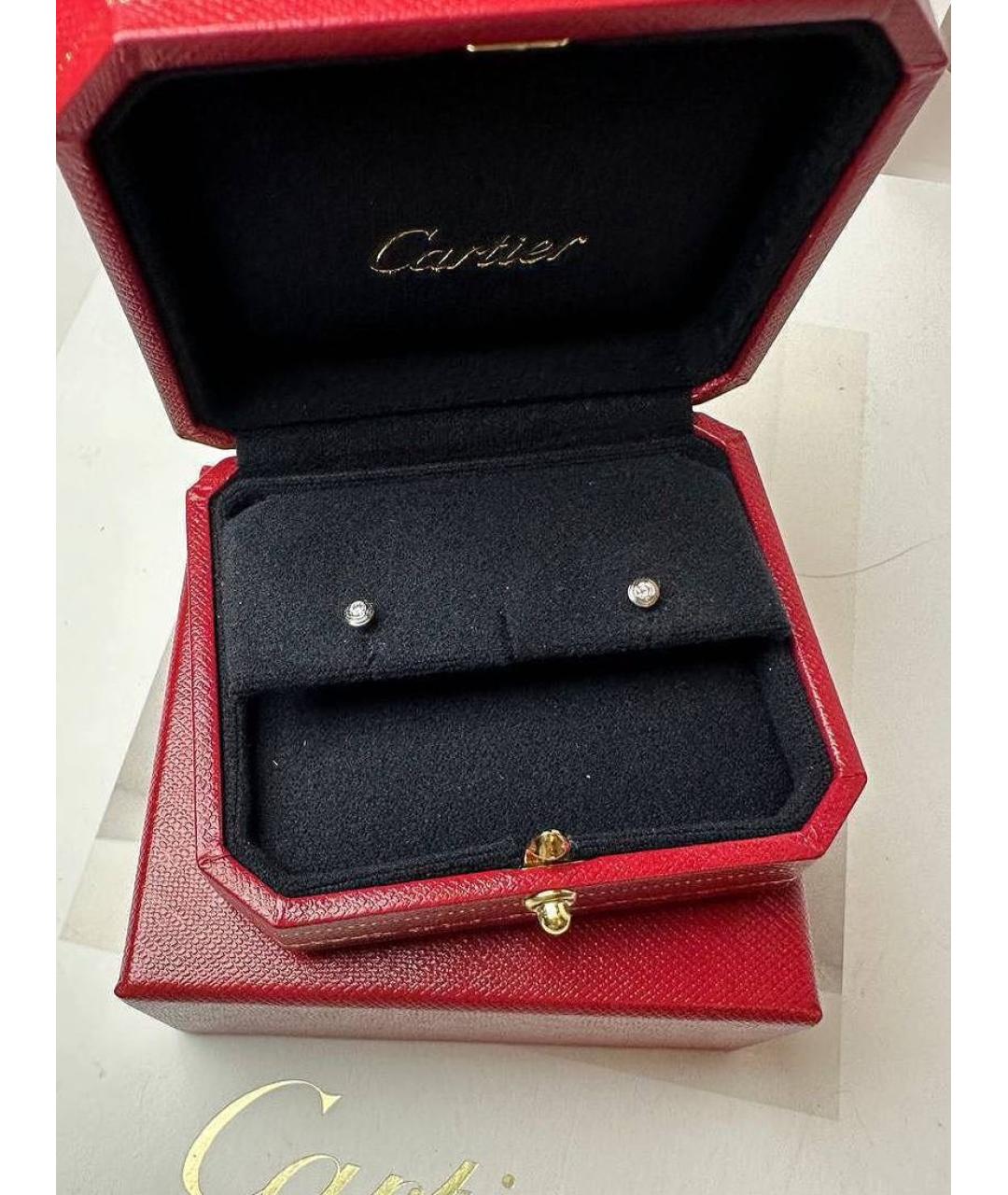 CARTIER Серебряные серьги из белого золота, фото 2