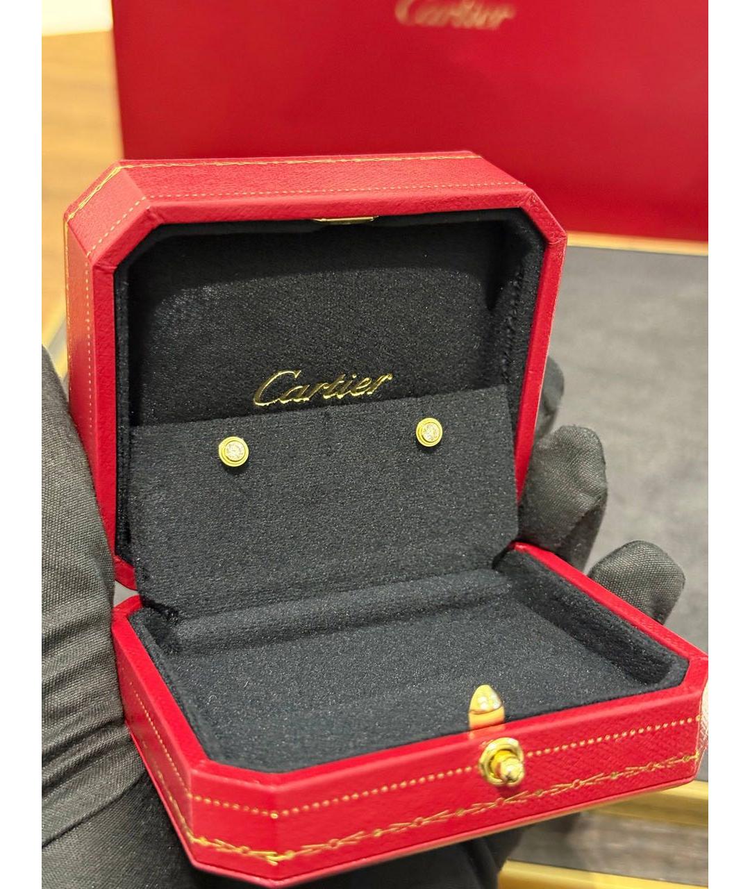 CARTIER Золотые серьги из желтого золота, фото 2
