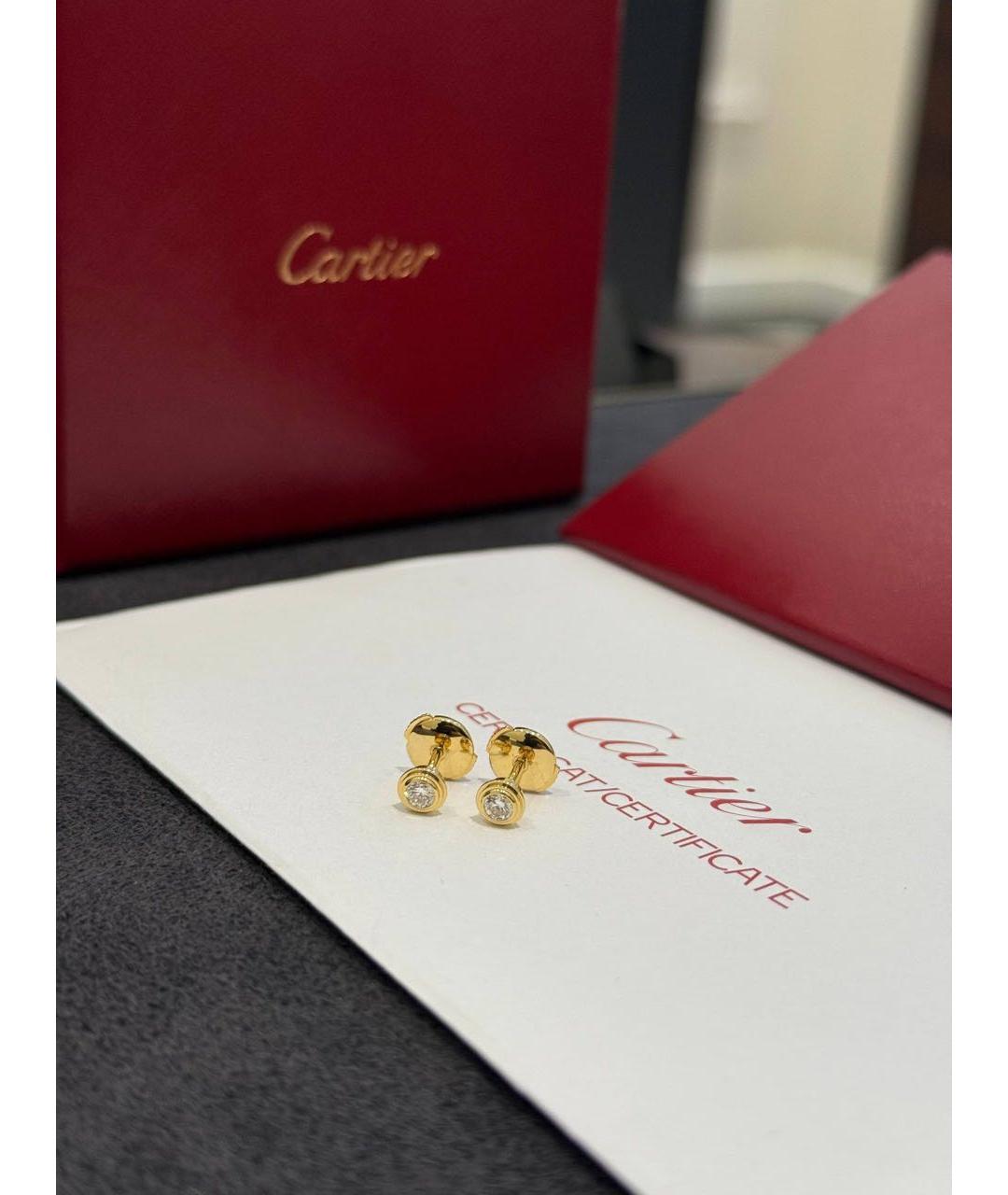 CARTIER Золотые серьги из желтого золота, фото 7