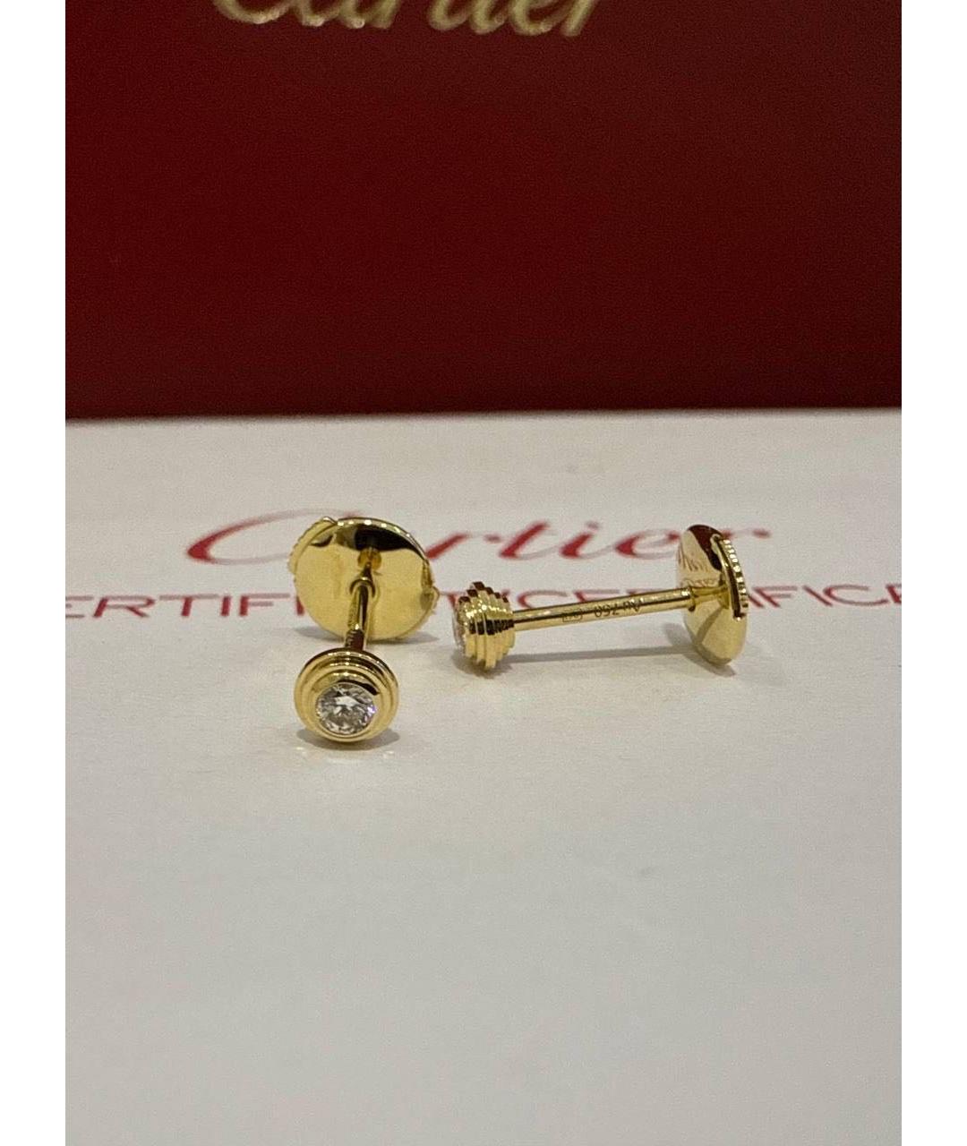 CARTIER Золотые серьги из желтого золота, фото 6