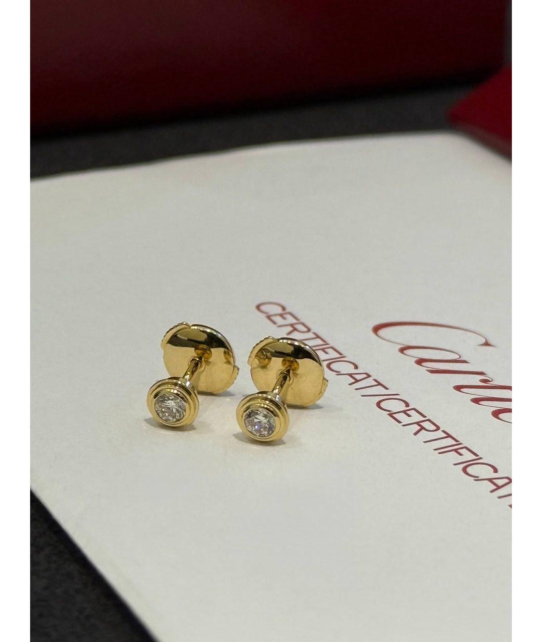CARTIER Золотые серьги из желтого золота, фото 5