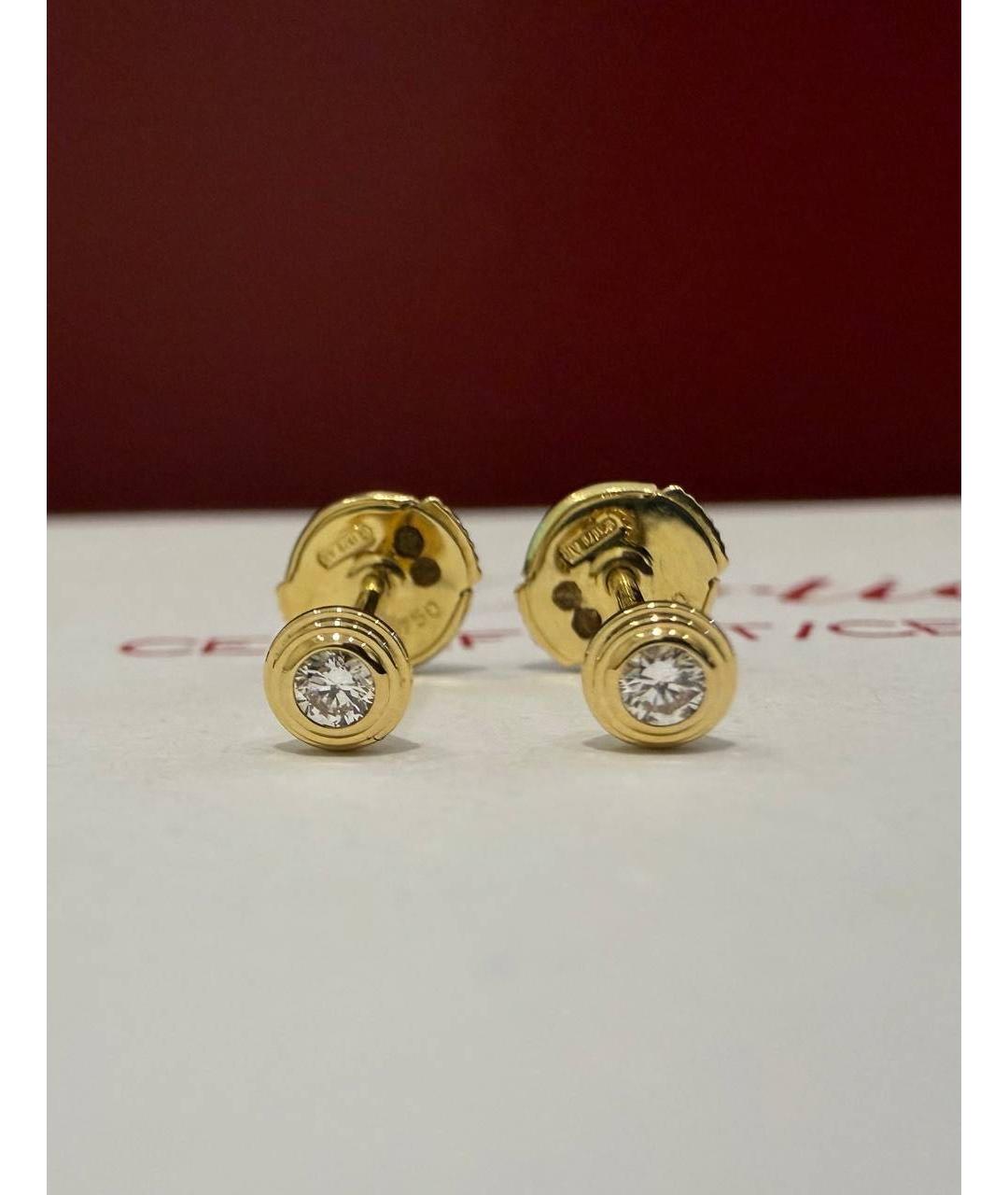 CARTIER Золотые серьги из желтого золота, фото 4