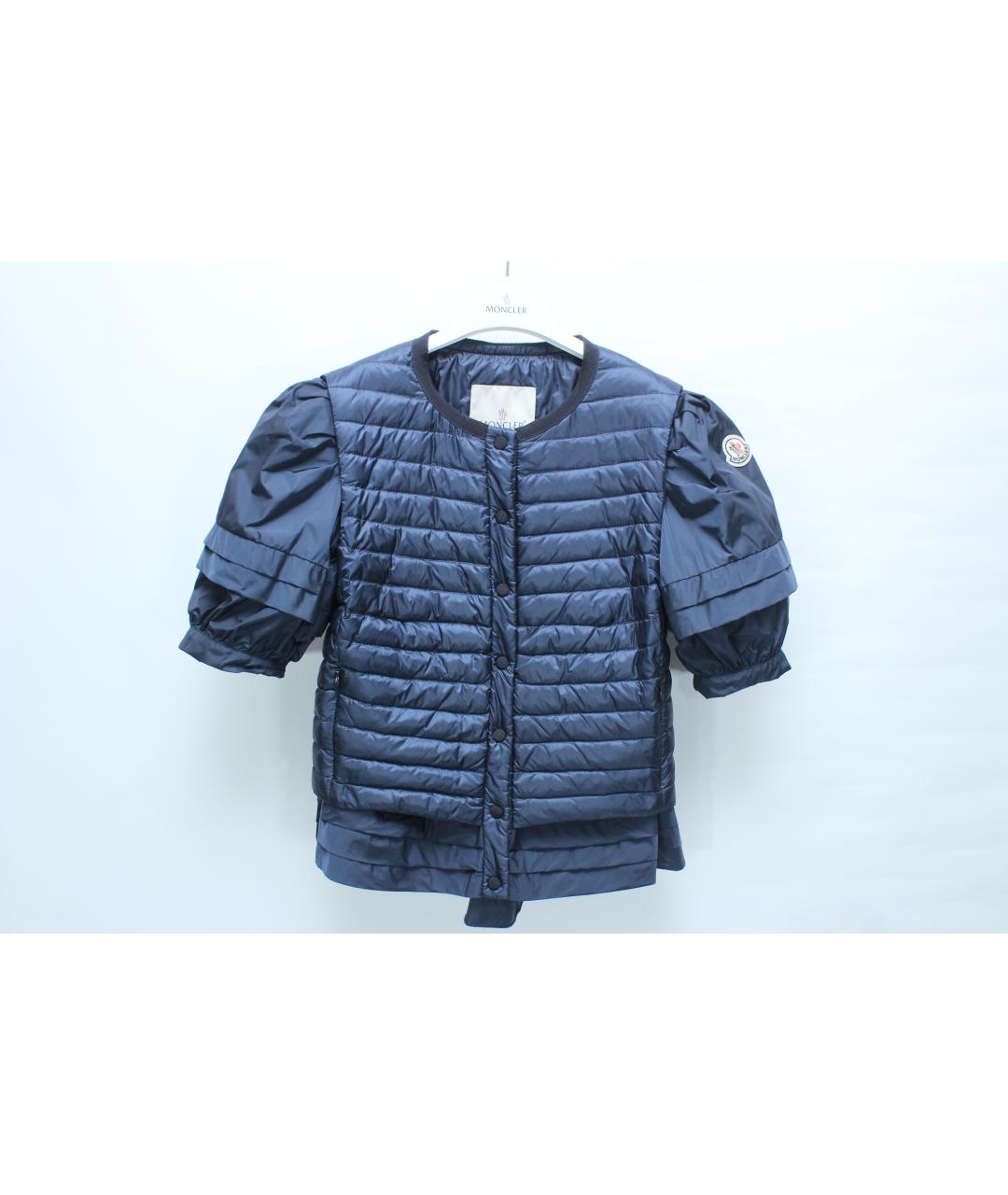 MONCLER Синяя полиамидовая куртка, фото 10