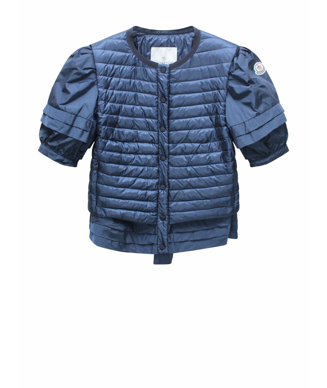 MONCLER Синяя полиамидовая куртка, фото 1