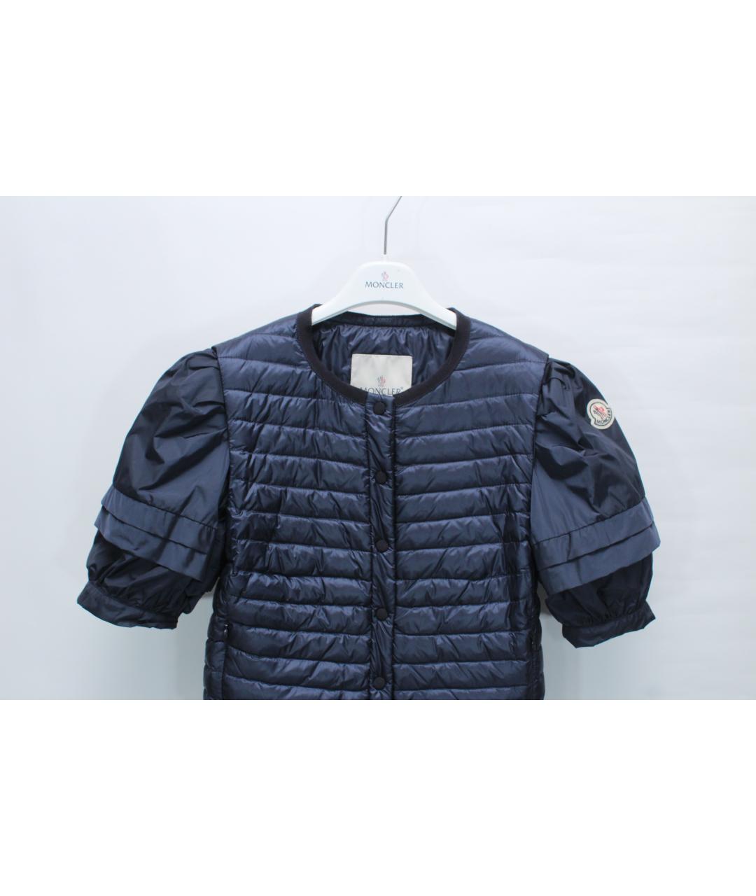 MONCLER Синяя полиамидовая куртка, фото 2
