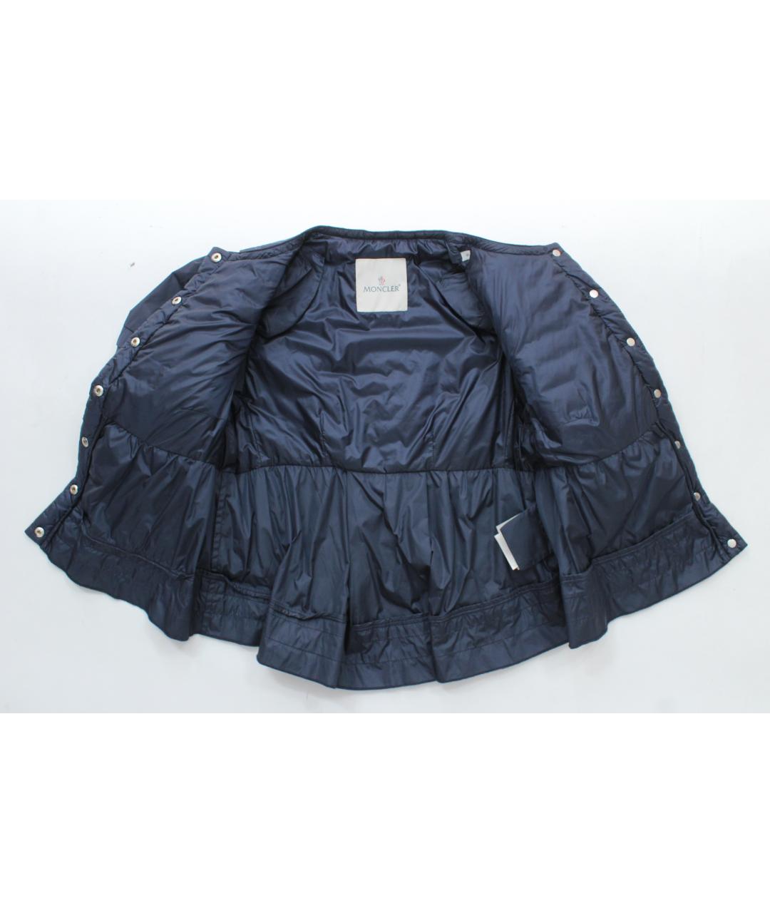 MONCLER Синяя полиамидовая куртка, фото 6