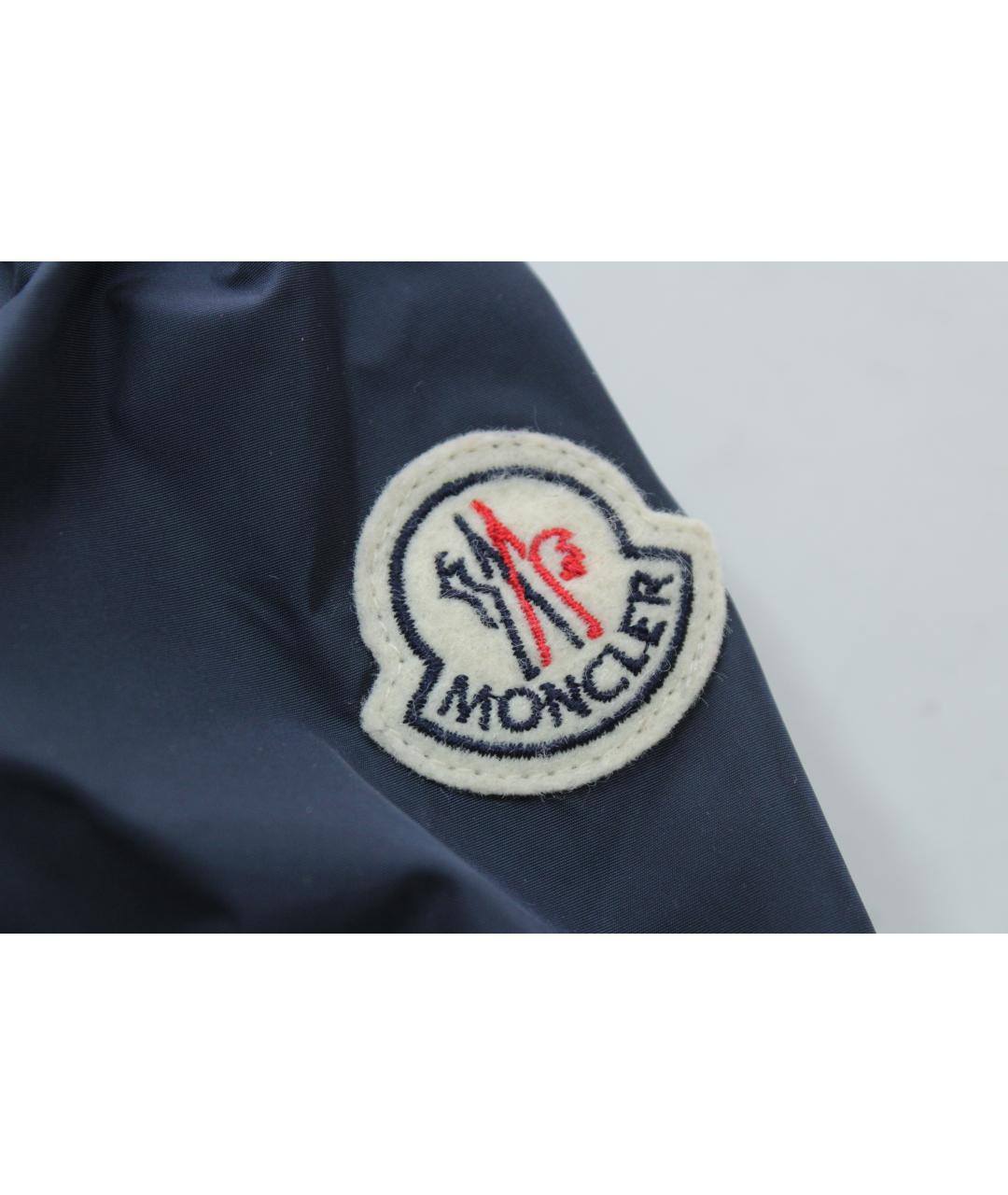 MONCLER Синяя полиамидовая куртка, фото 5