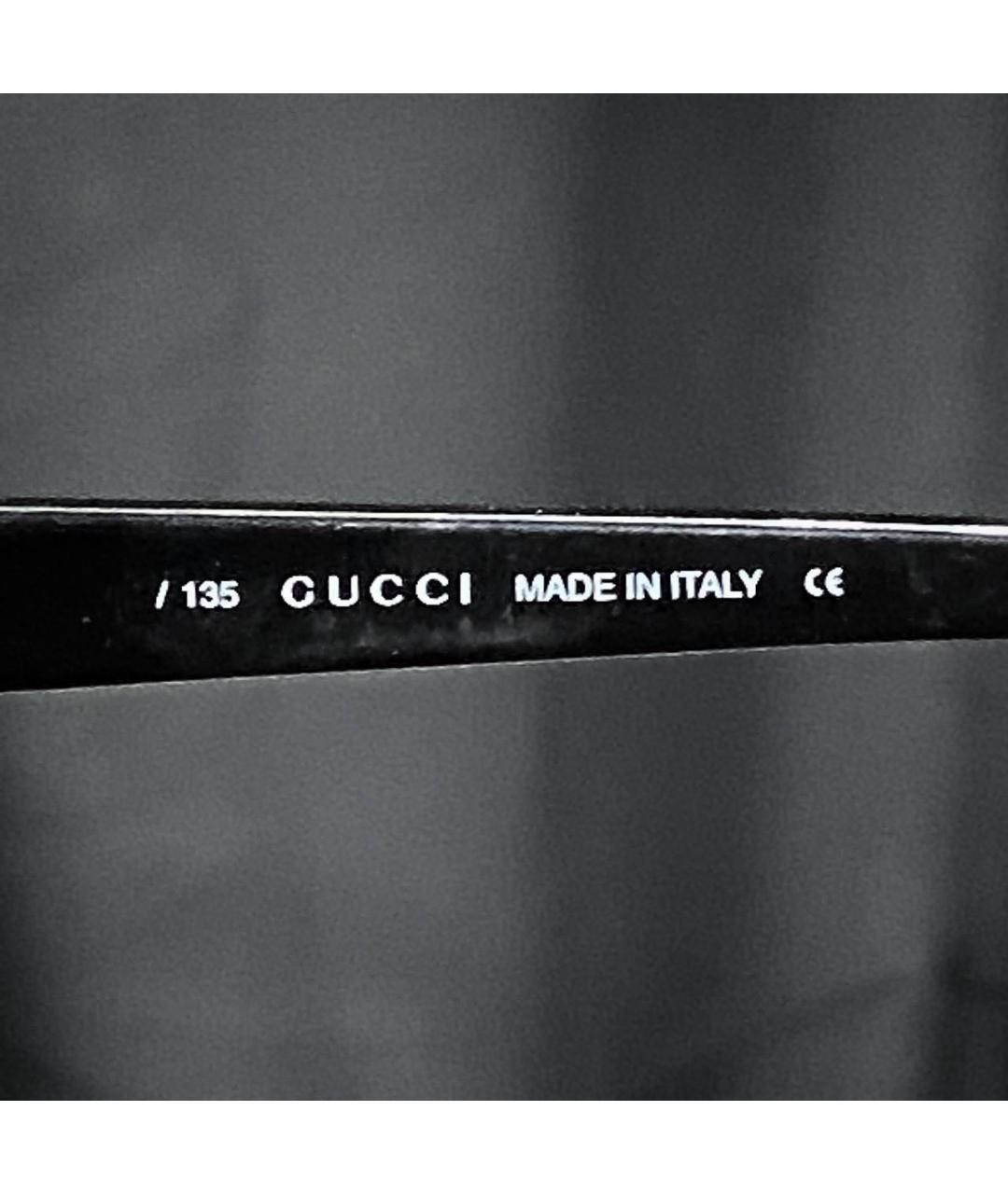 GUCCI Черные пластиковые солнцезащитные очки, фото 6