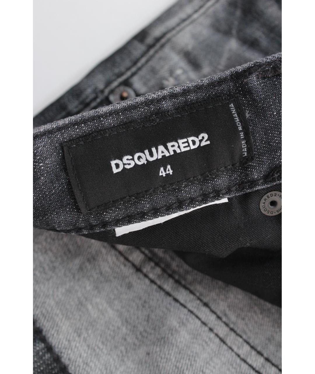 DSQUARED2 Серые хлопковые шорты, фото 7