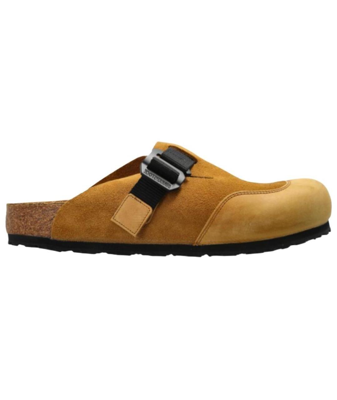 BIRKENSTOCK Коричневые замшевые сандалии, фото 1