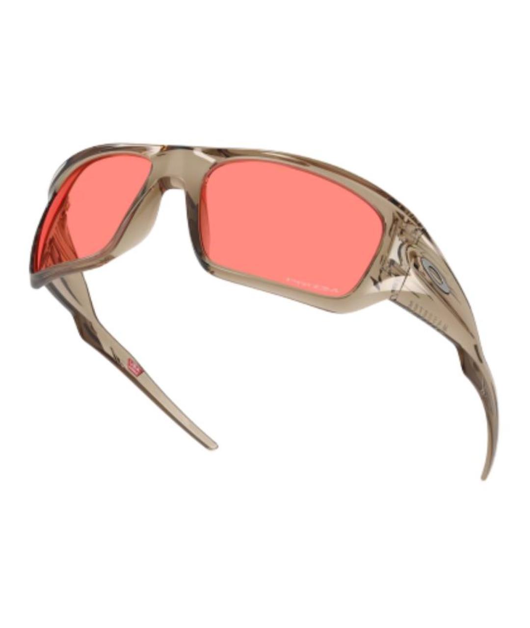 OAKLEY Коричневые пластиковые солнцезащитные очки, фото 4