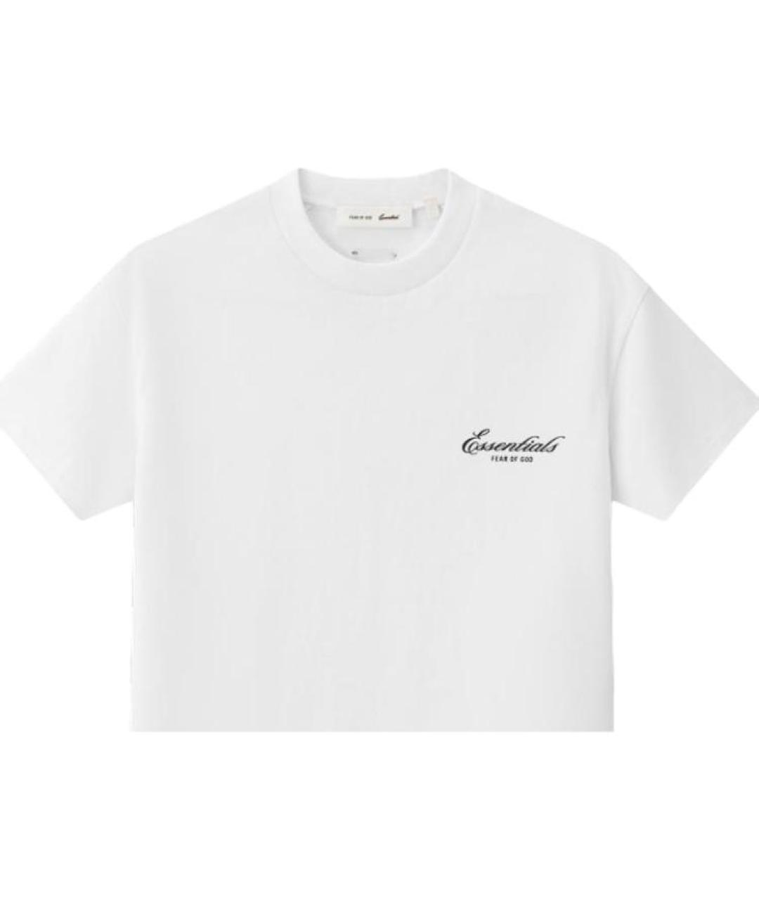 FEAR OF GOD ESSENTIALS Белая хлопковая футболка, фото 2