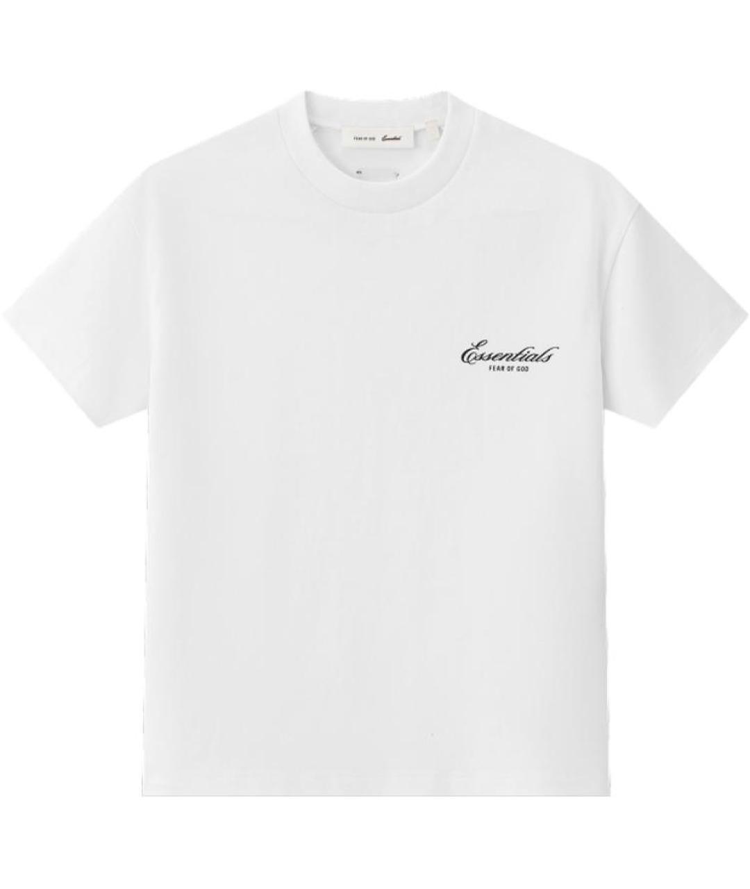 FEAR OF GOD ESSENTIALS Белая хлопковая футболка, фото 1