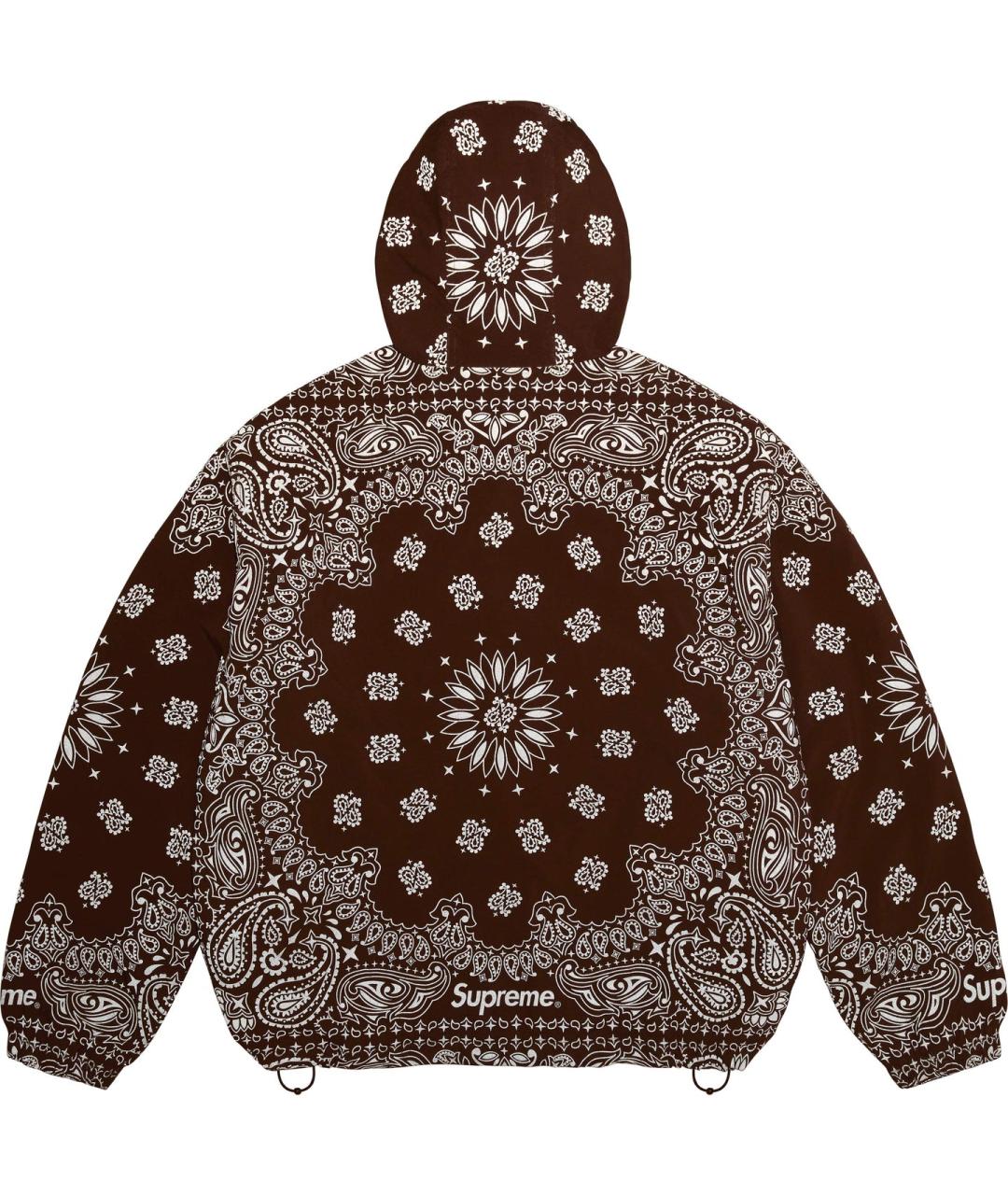 SUPREME Коричневая синтетическая куртка, фото 4