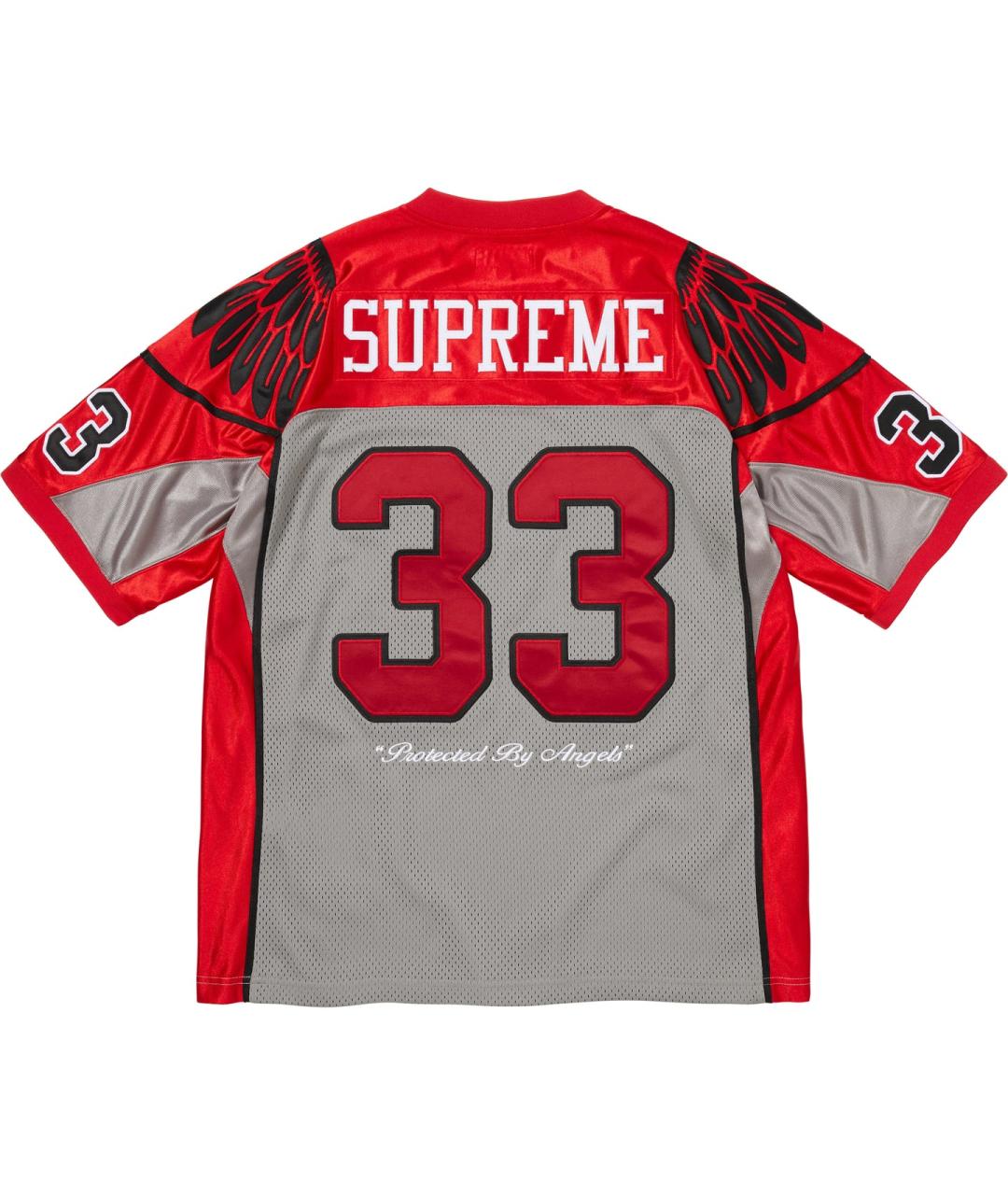 SUPREME Серая синтетическая футболка, фото 2