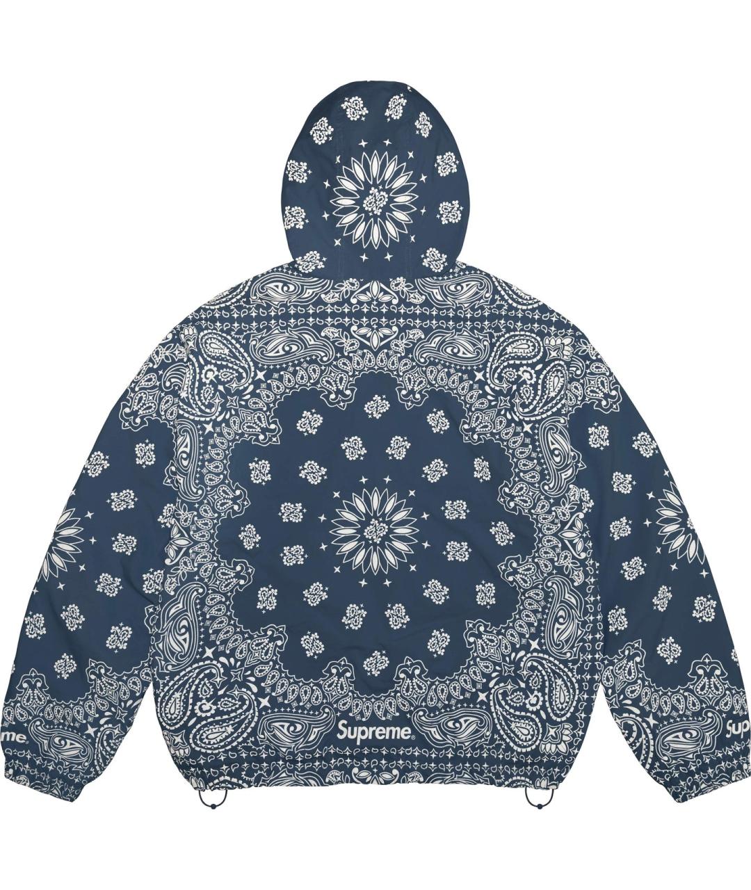 SUPREME Голубая синтетическая куртка, фото 4
