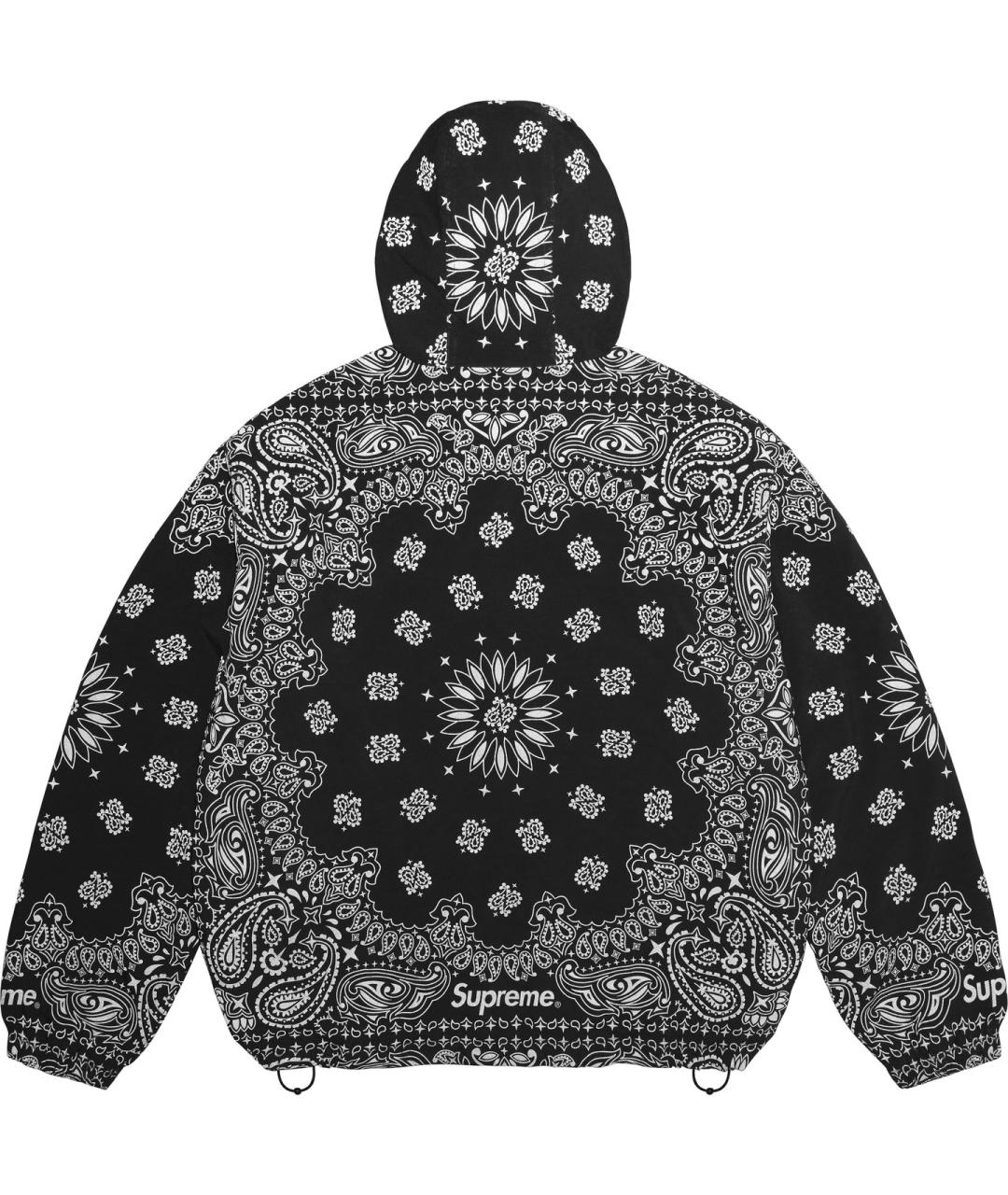 SUPREME Черная синтетическая куртка, фото 4