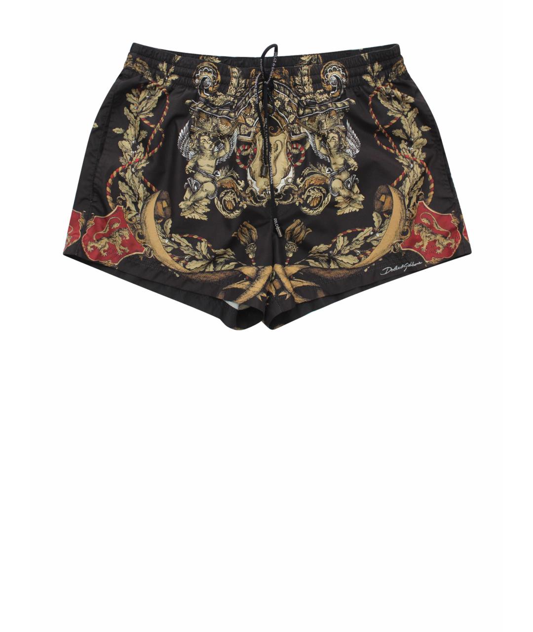 DOLCE&GABBANA Мульти полиэстеровые шорты, фото 1