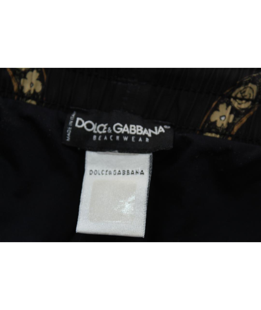 DOLCE&GABBANA Мульти полиэстеровые шорты, фото 6
