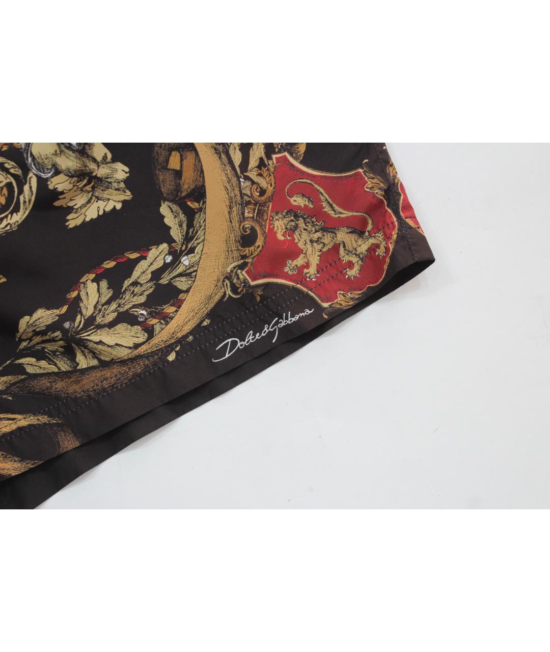 DOLCE&GABBANA Мульти полиэстеровые шорты, фото 3