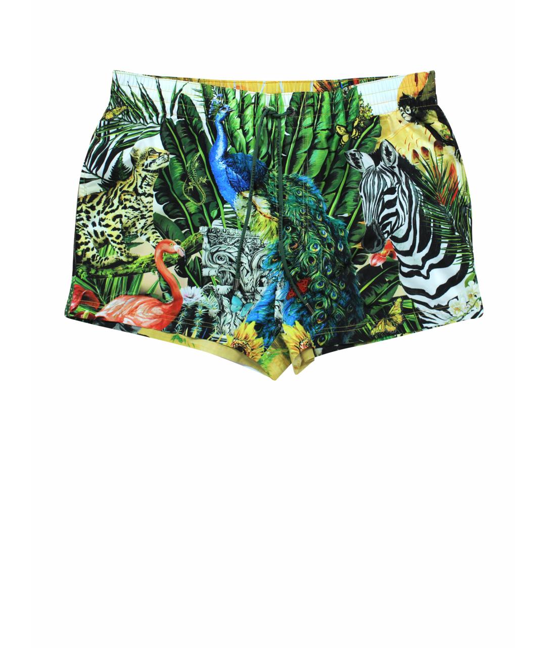 DOLCE&GABBANA Мульти полиэстеровые шорты, фото 1