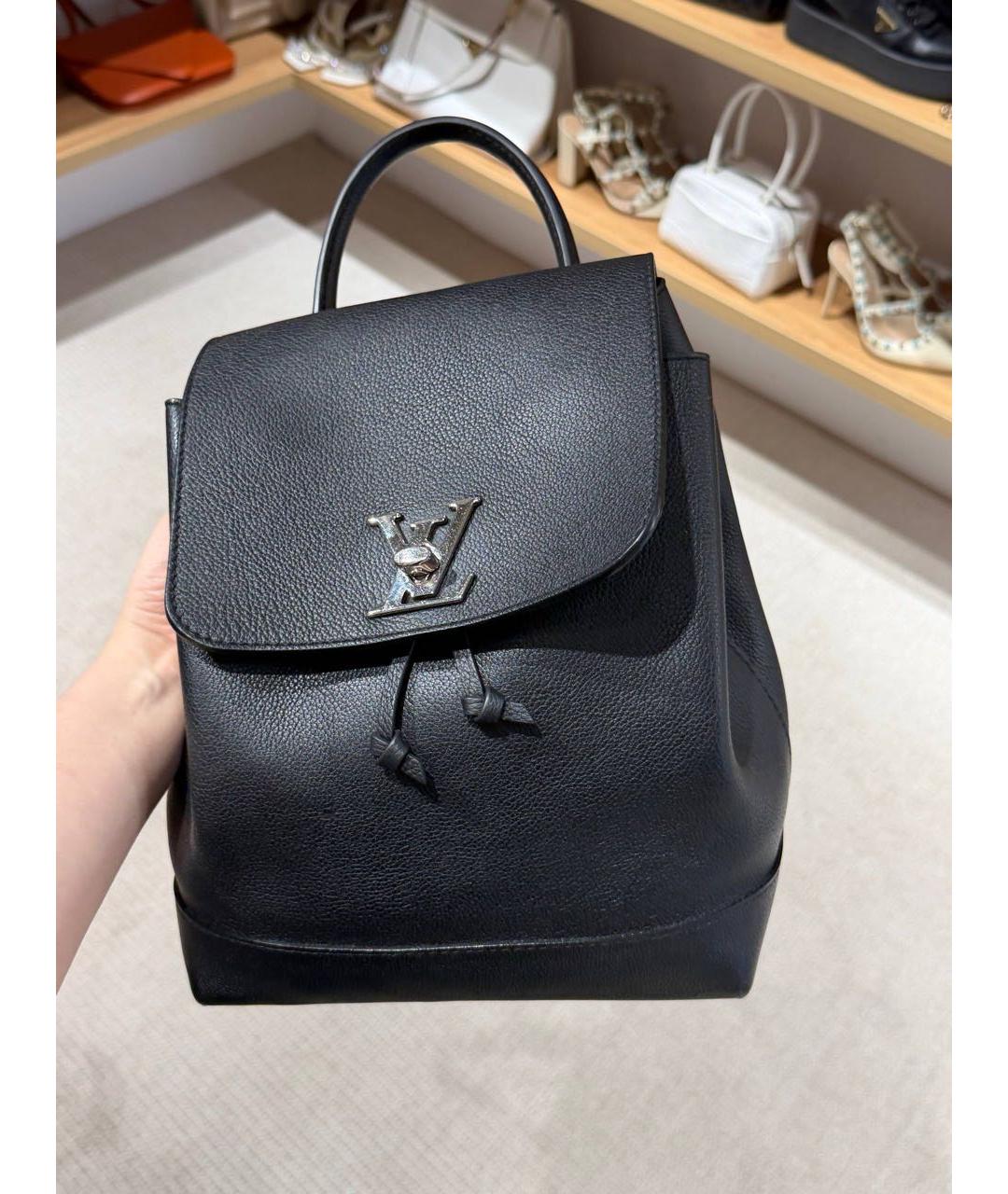 LOUIS VUITTON Черный кожаный рюкзак, фото 2