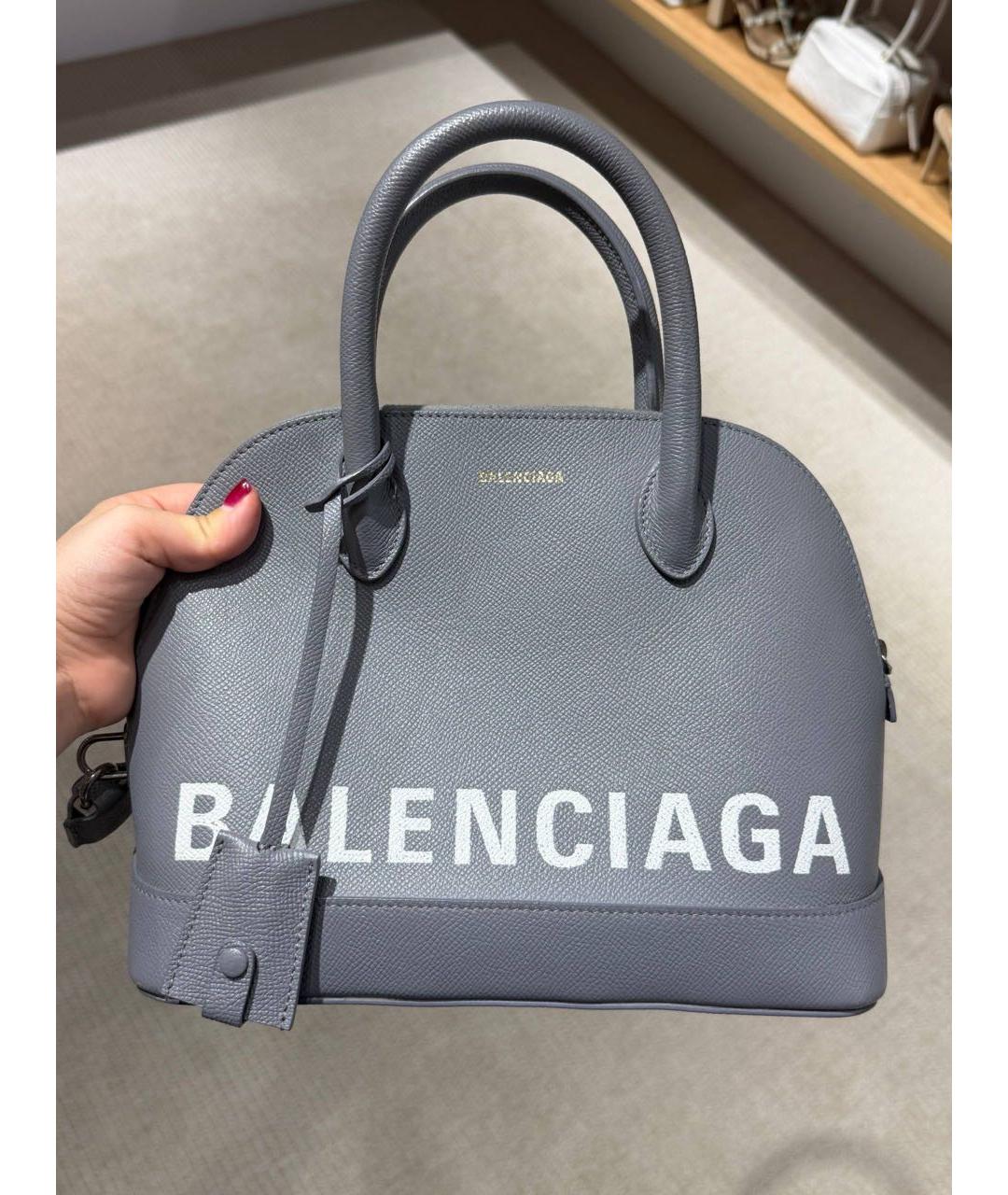 BALENCIAGA Кожаная сумка с короткими ручками, фото 6