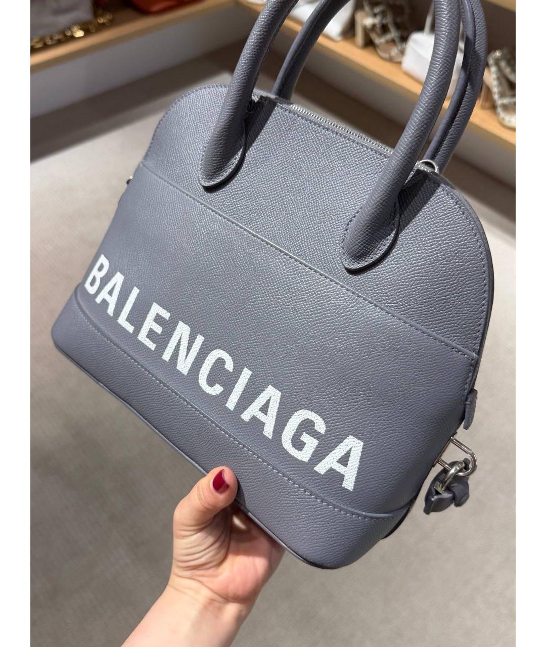 BALENCIAGA Кожаная сумка с короткими ручками, фото 3