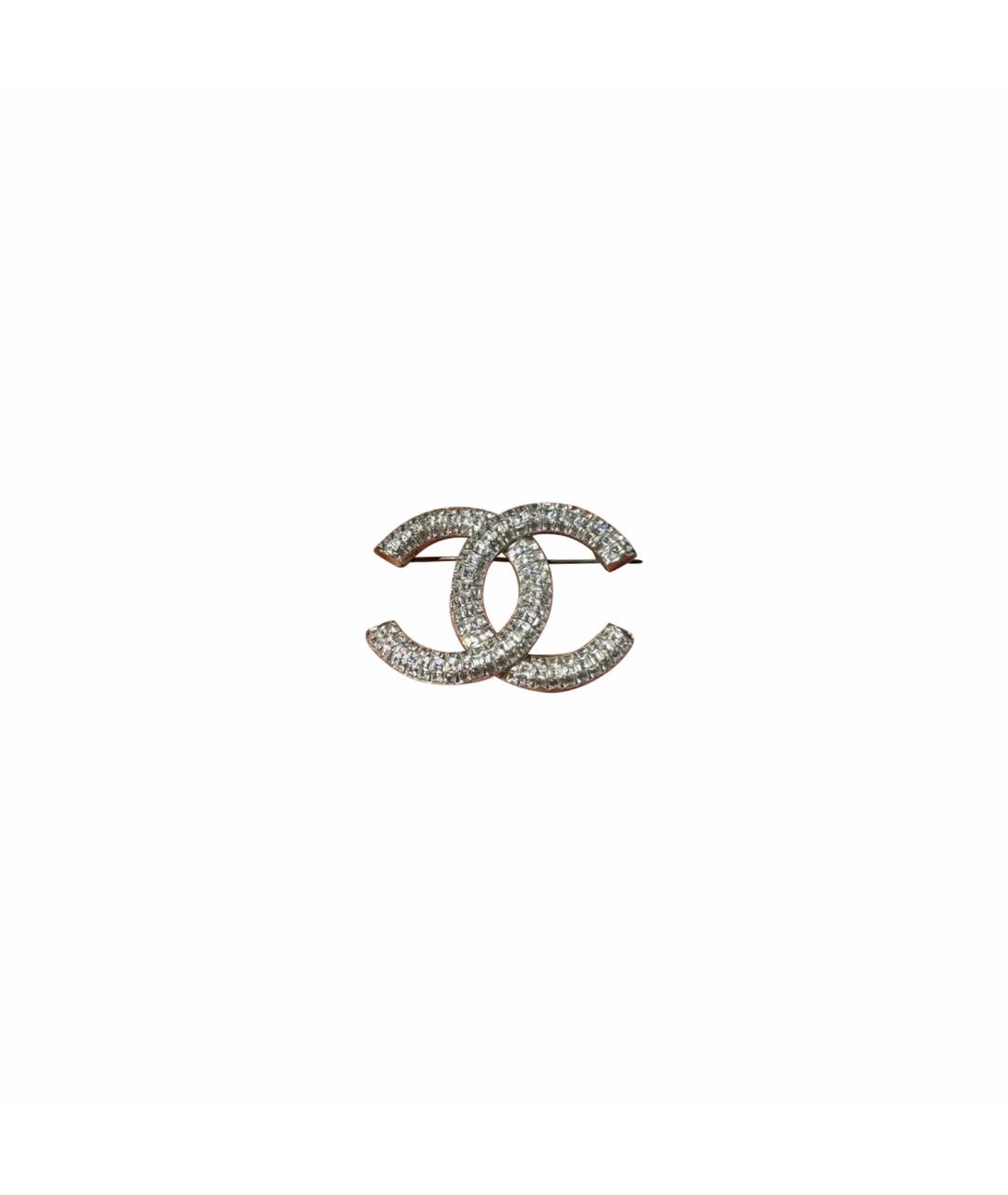 CHANEL Серебряная металлическая булавка / брошь, фото 1