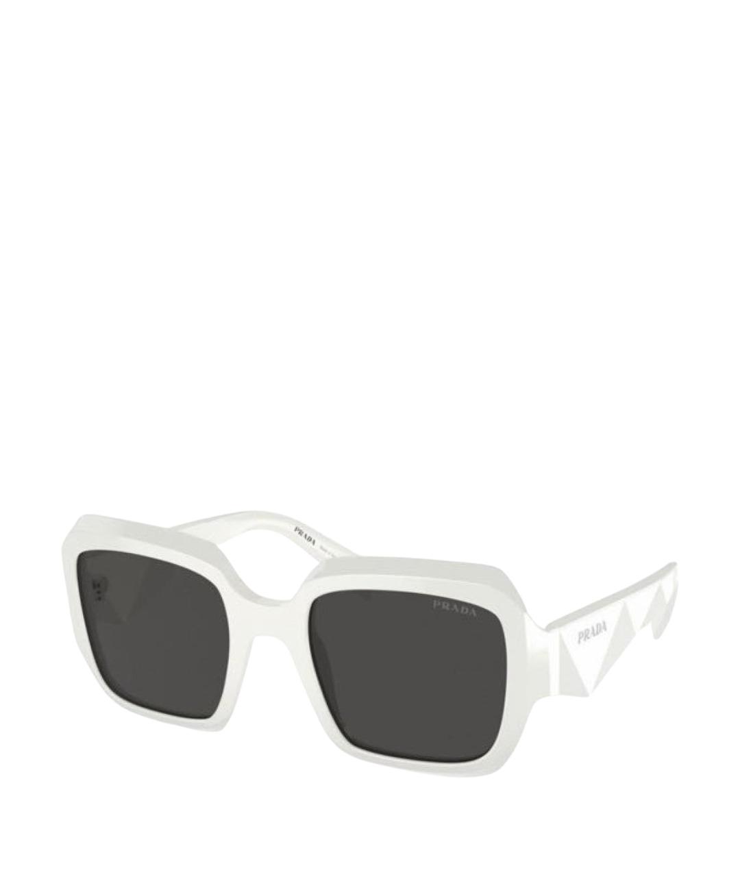 PRADA Белые пластиковые солнцезащитные очки, фото 1