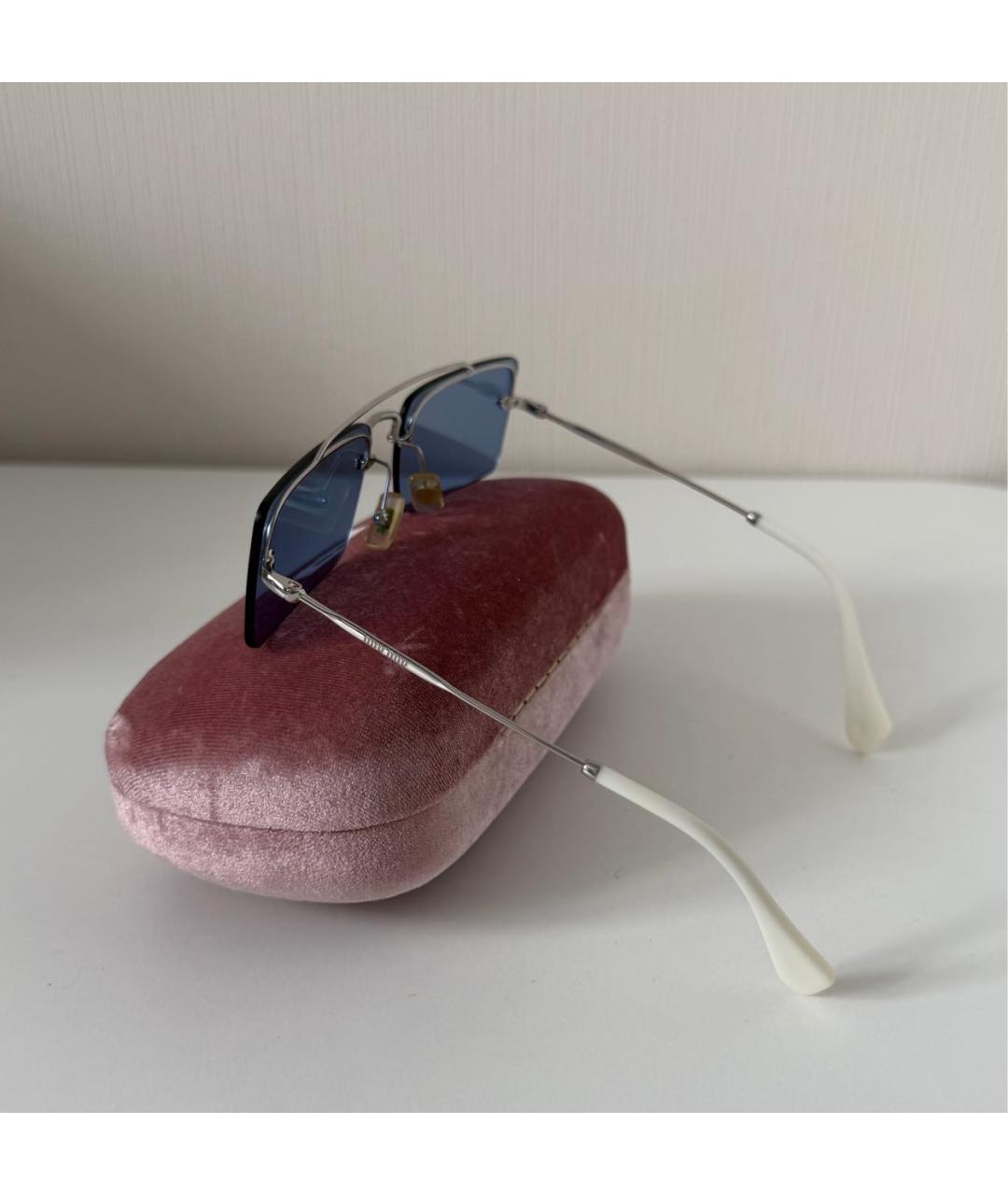 MIU MIU Пластиковые солнцезащитные очки, фото 2