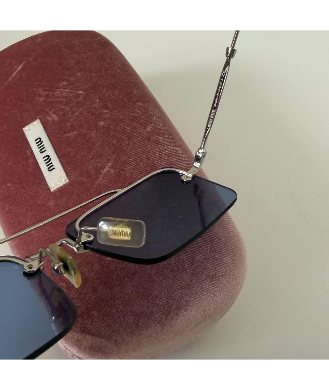 MIU MIU Пластиковые солнцезащитные очки, фото 3