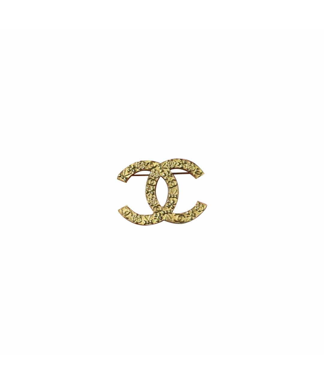 CHANEL Золотая металлическая булавка / брошь, фото 7