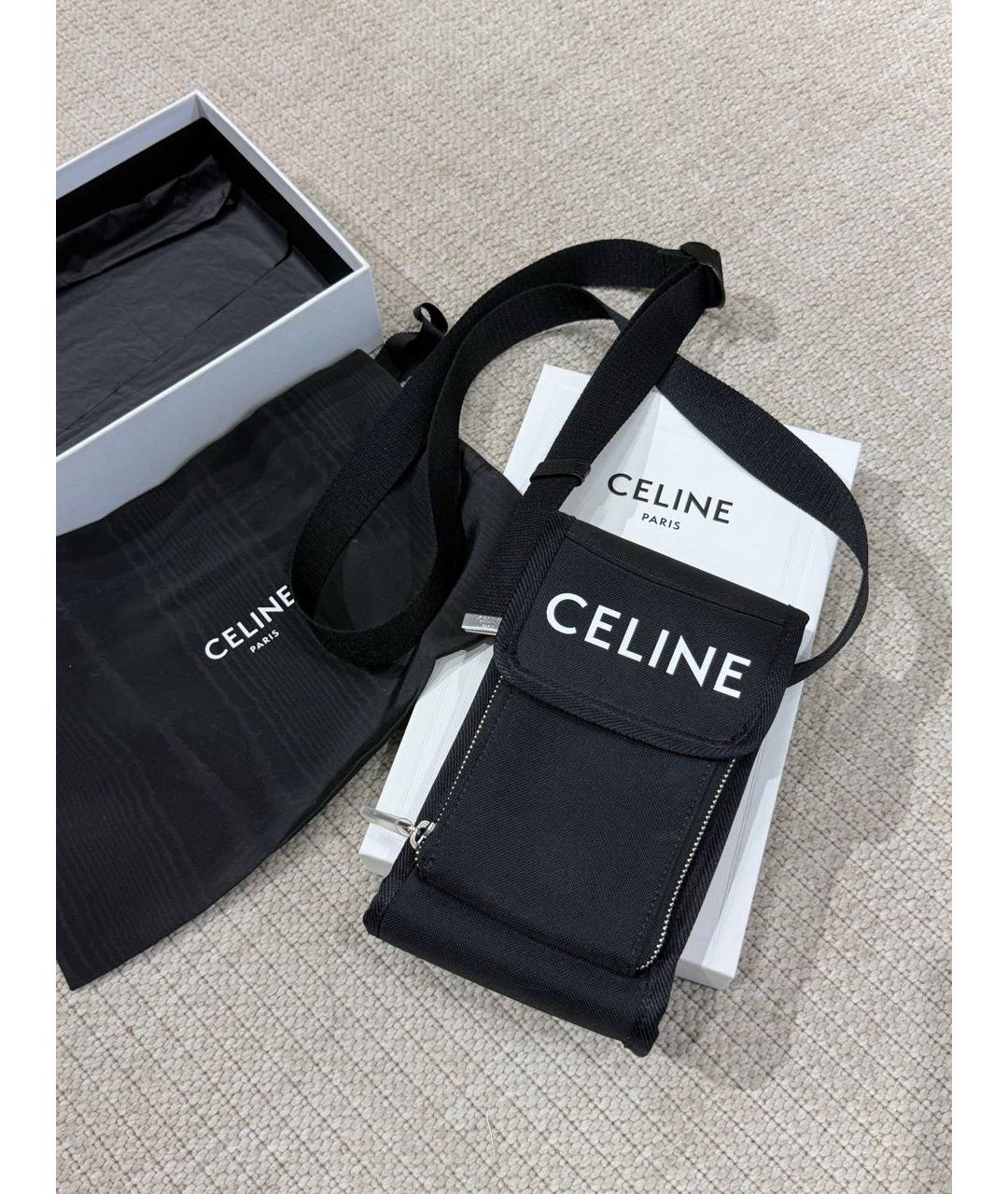 CELINE Черная сумка через плечо, фото 4
