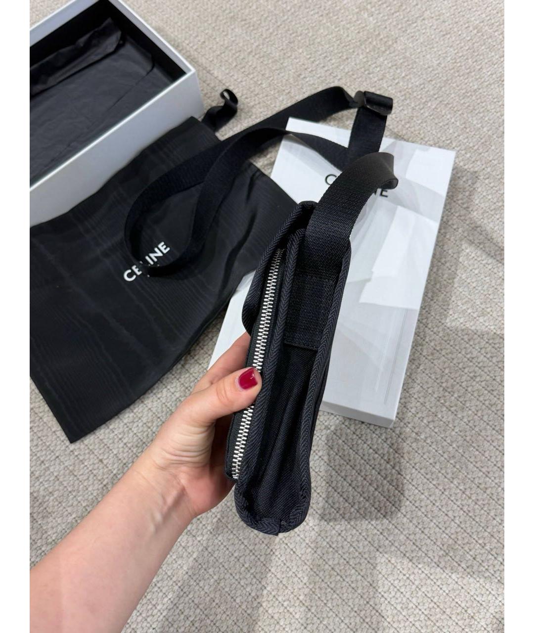 CELINE Черная сумка через плечо, фото 3
